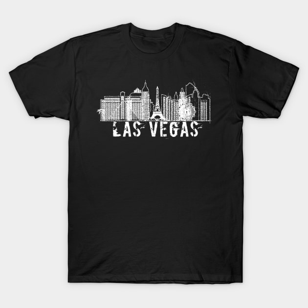 City of Las Vegas Skyline Graphic T-shirt T-Shirt by DimDom